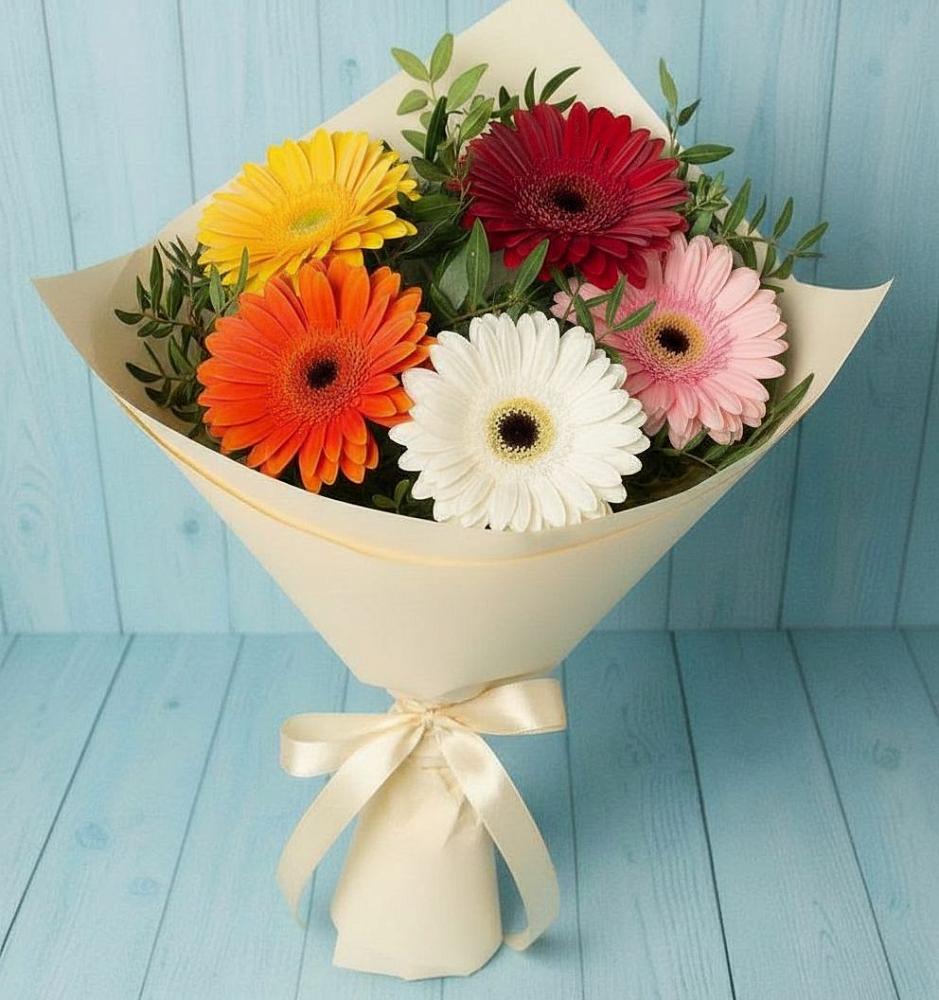 Букет цветов из: Герберы в Артемовском Свердловской области