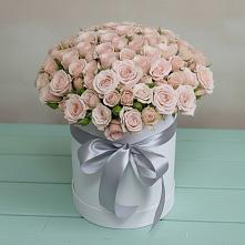 Цветочная композиция из Розы в шляпной коробке в Артемовском Свердловской области