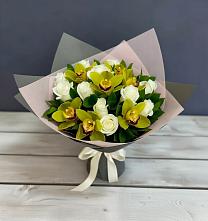 Букет цветов из:  Орхидеи и Розы #REPLACE_PRED# Артемовском Свердловской области