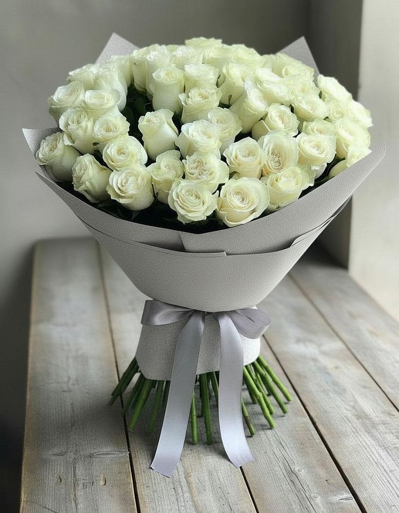 Букет 35 Белых роз в Артемовском Свердловской области