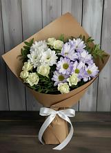 Букет цветов из:  Хризантемы и Розы #REPLACE_PRED# Артемовском Свердловской области