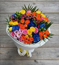 Букет цветов из:  Розы и Хризантемы в Артемовском Свердловской области