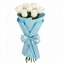 Букет 7 белых роз Проуд #REPLACE_PRED# Артемовском Свердловской области