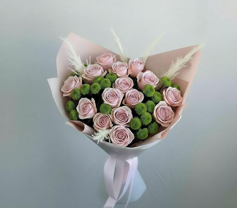Букет цветов из: Розы и Хризантемы в Артемовском Свердловской области