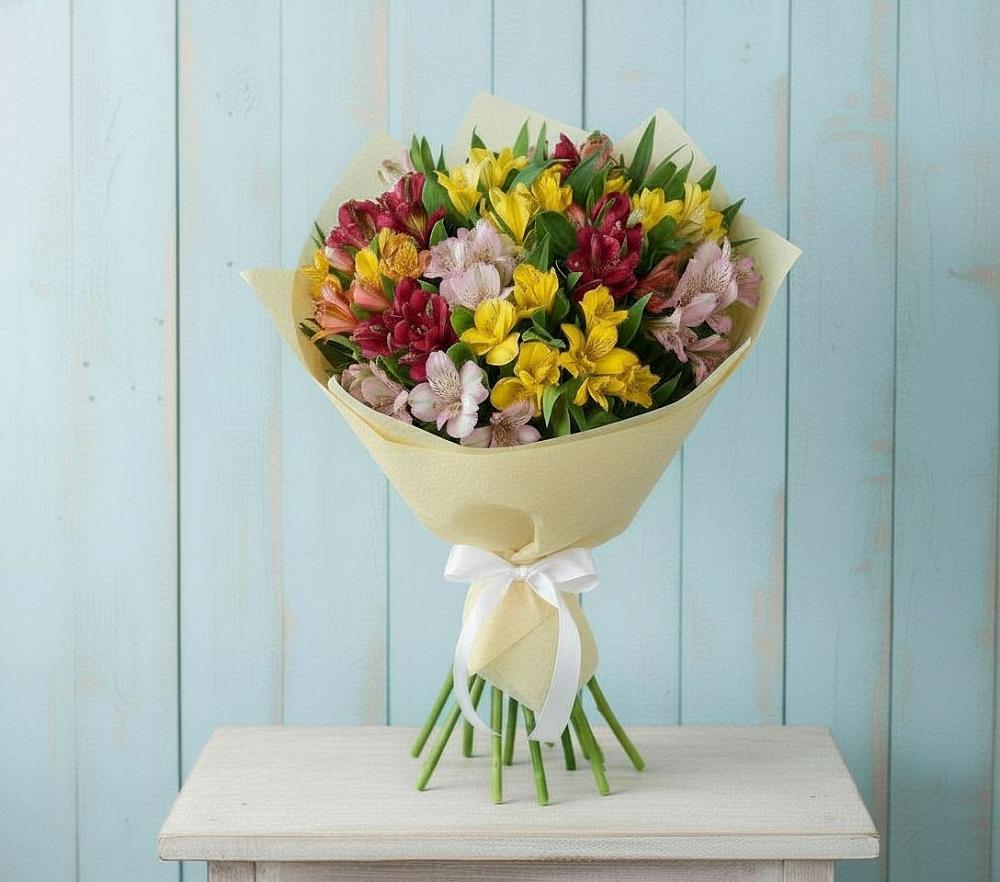 Букет цветов из: Альстромерии в Артемовском Свердловской области