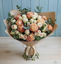 Букет цветов из:  Альстромерии и Розы в Артемовском Свердловской области