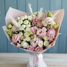 Букет цветов из:  Альстромерии и Розы в Артемовском Свердловской области